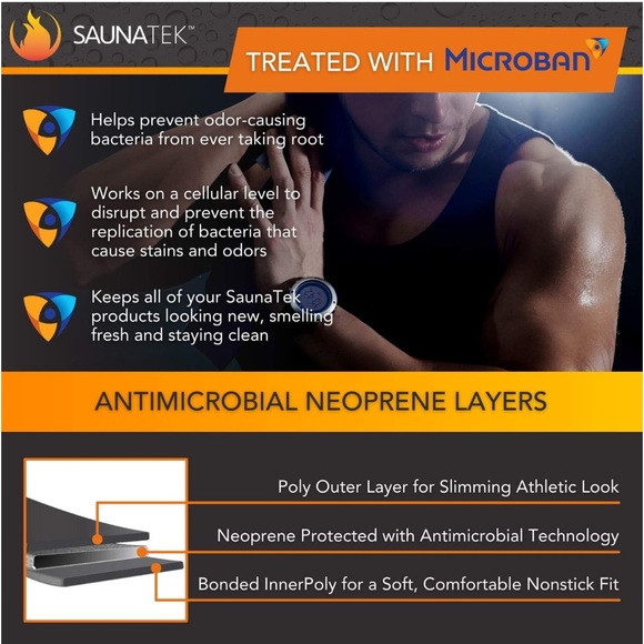 Men's Sauna Sweat Suit Vest for Exercise and Heat Training, Neoprene - Picture 6 of 7